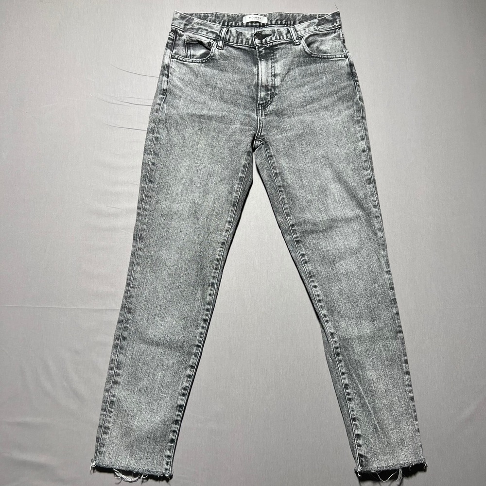 Vintage Moussy Howa Womens‎ Gray High Rise Denim Frayed Hem Skinny Fit Jeans 30